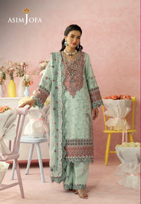 AJULW-08 Embroidered Lawn Unstitched 3 Pcs