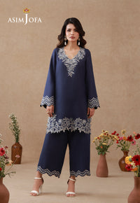 AJPB-320 Embroidered Raw Silk Stitched 2pcs