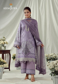 AJUBEP-08 Printed Embroidered Cambric Unstitched 3 Pcs