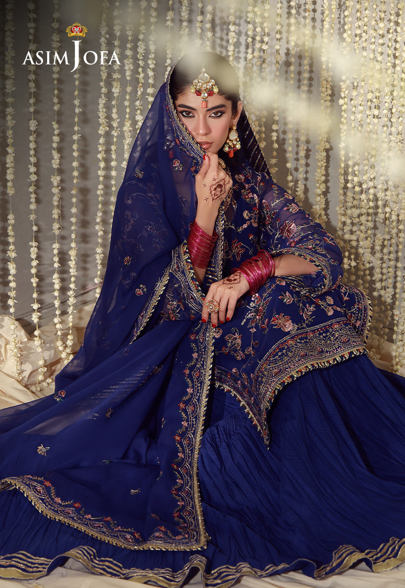 AJULFED-10 Embroidered Chiffon Stitched 3 Pcs