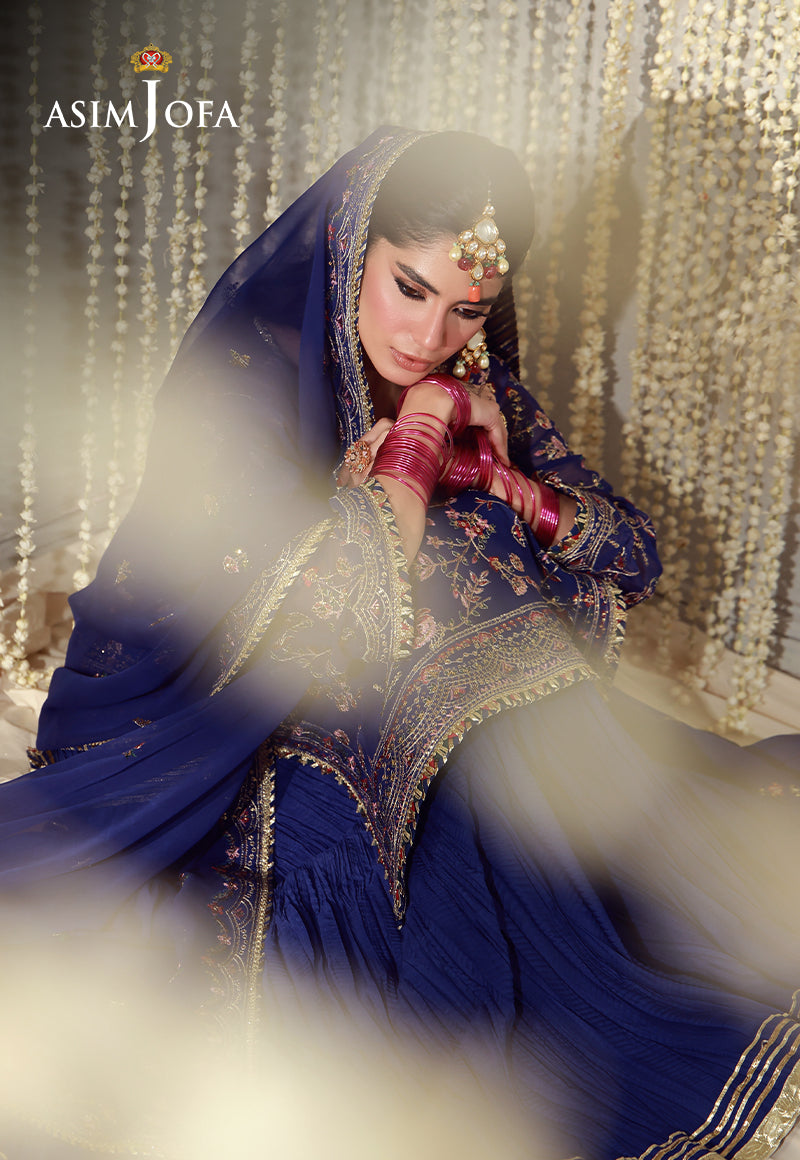 AJULFED-10 Embroidered Chiffon Stitched 3 Pcs