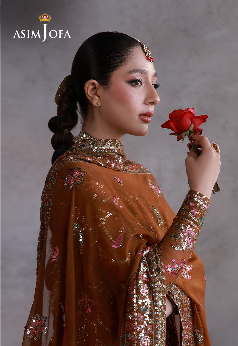 AJULND-03 Embroidered Chiffon Stitched 3 Pcs