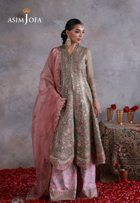 AJULN-02 Embroidered Javeria Net Unstitched 3 Pcs