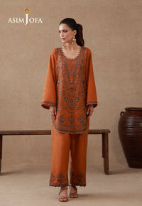 AJPB-322 Embroidered Raw Silk Stitched 2pcs