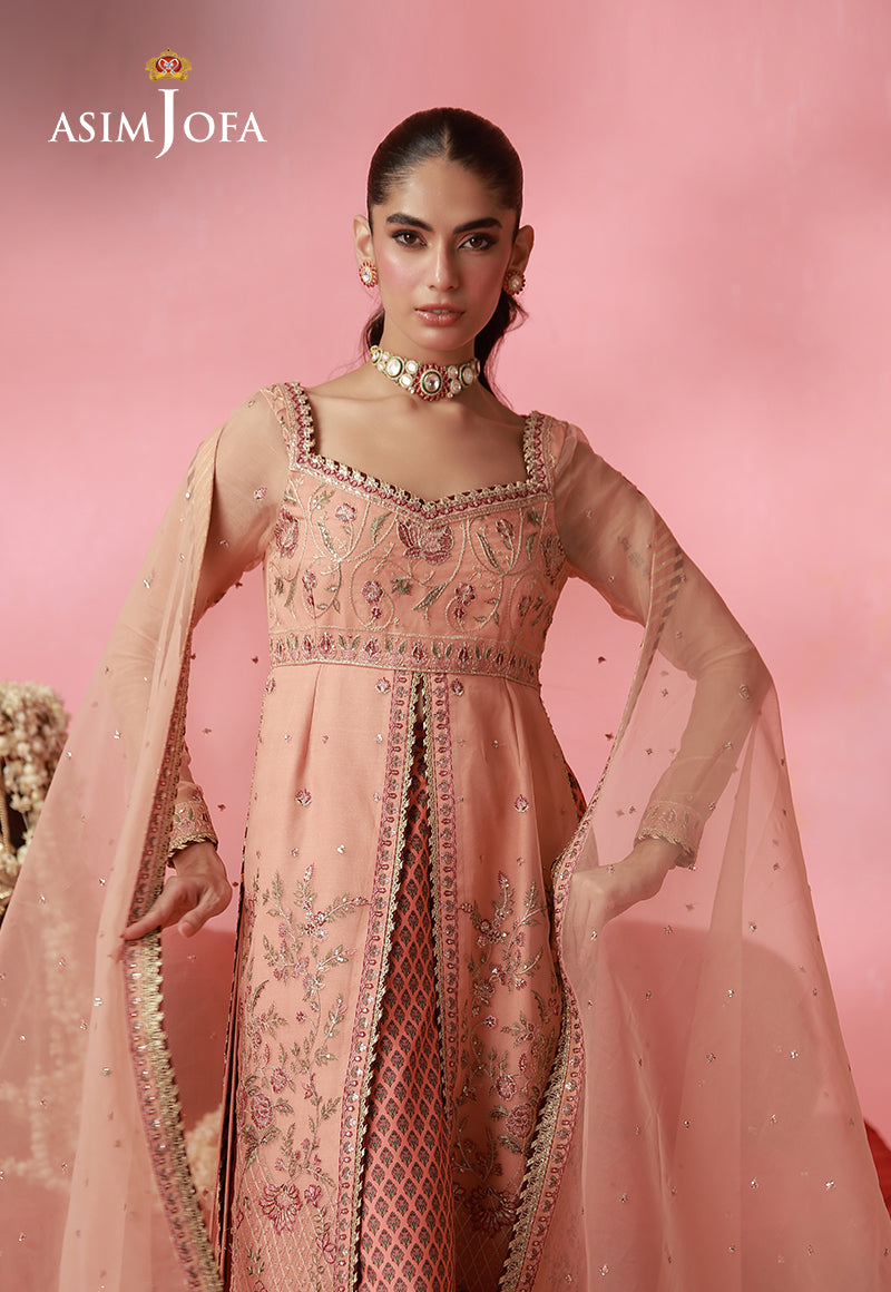 AJUFC-15 Embroidered Organza Unstitched 3 Pcs