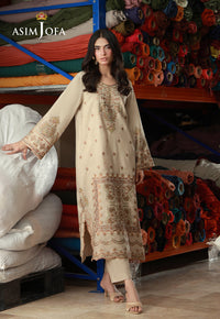 AJLPF-10 Embroidered Boski Silk Stitched 2pcs