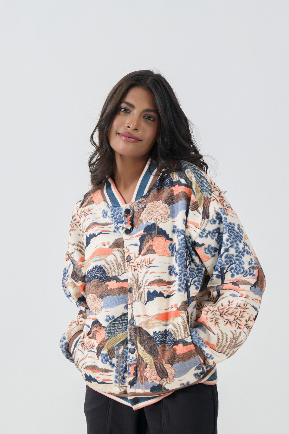 Button Down Bomber Jacket (Landscape)