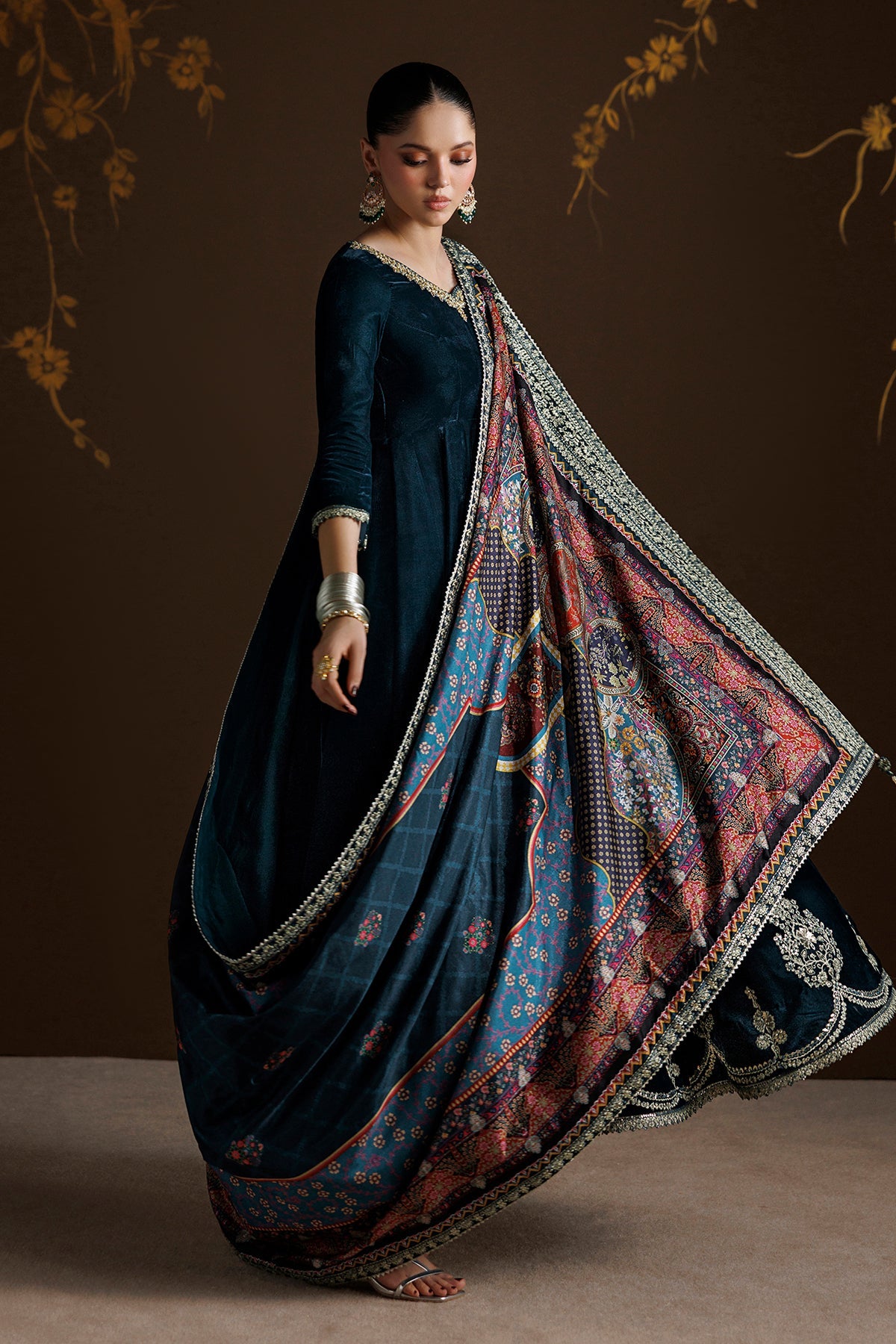 EMBROIDERED VELVET PR-1410
