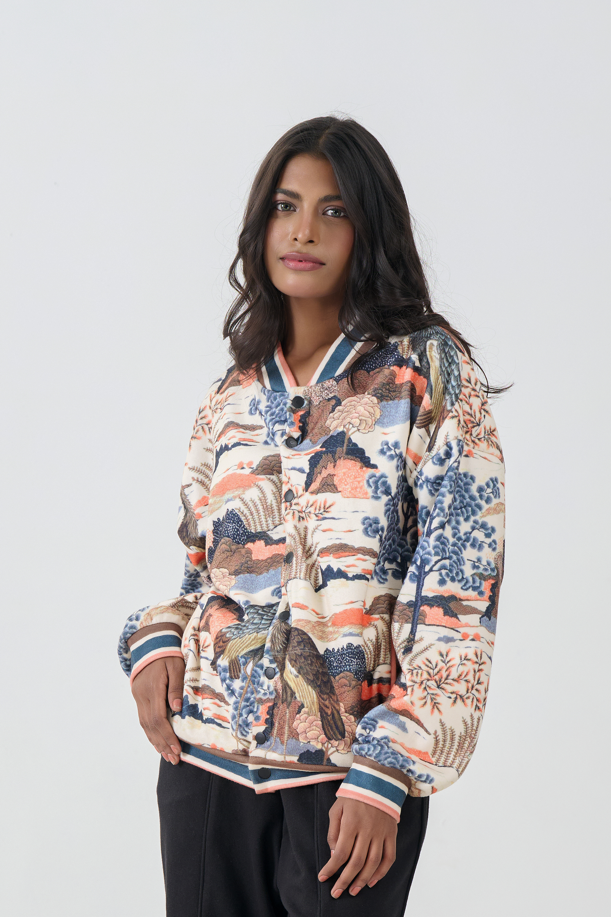 Button Down Bomber Jacket (Landscape)