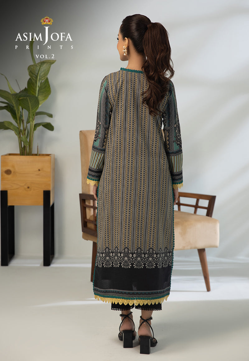 Ajbp-54 Embroidered Lawn 2-Pcs