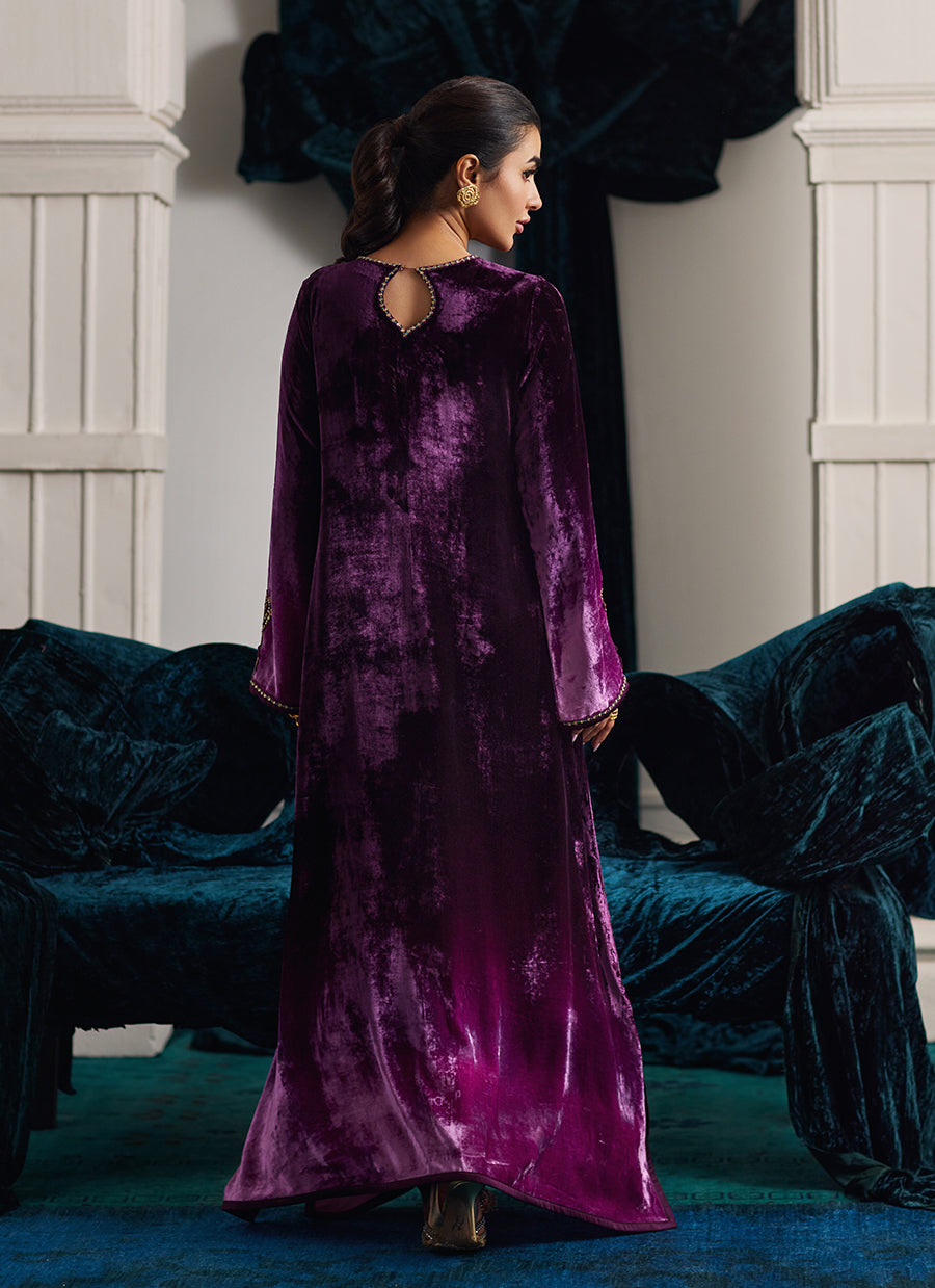 Nia Ombre Velvet Kaftan