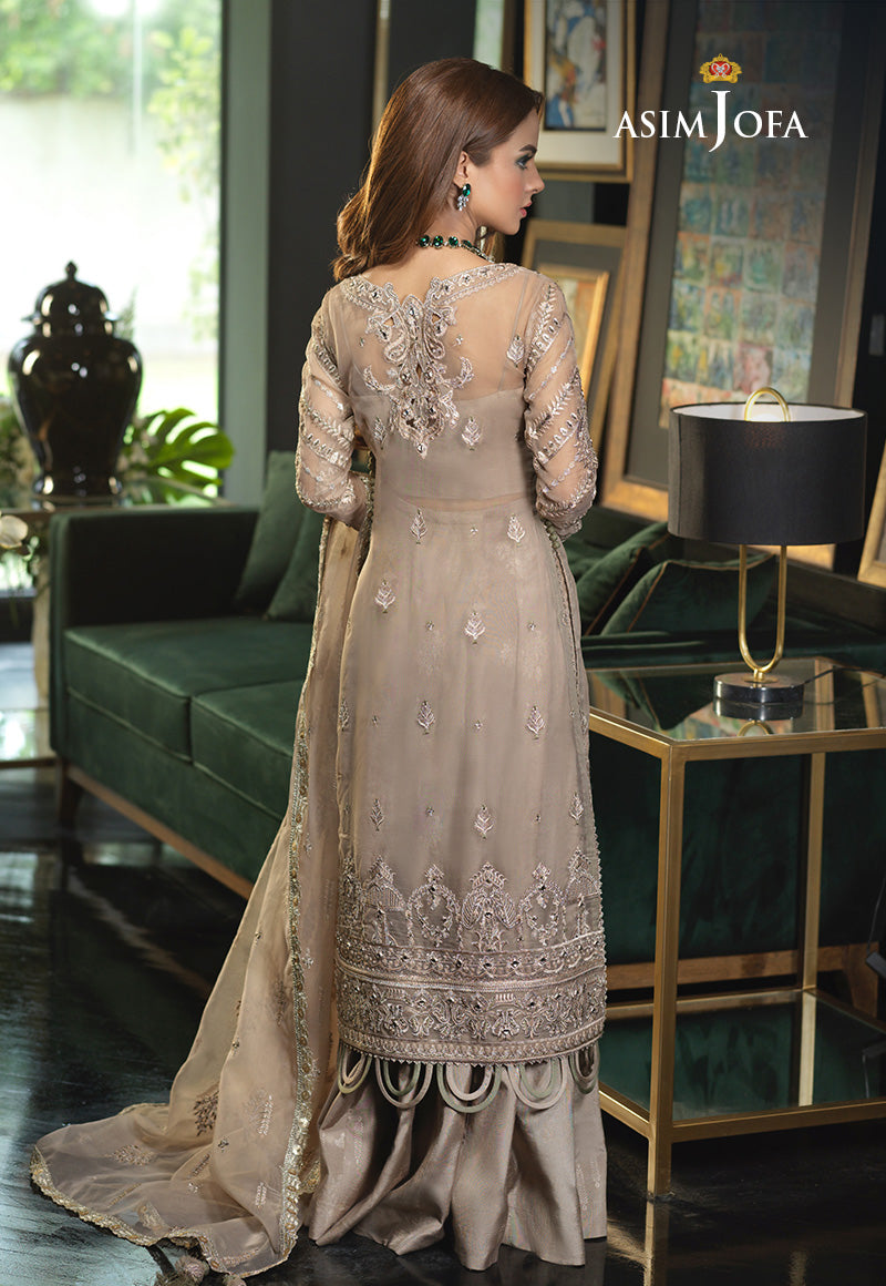 AJN-14 EMBROIDERED ORGANZA 3 PCS