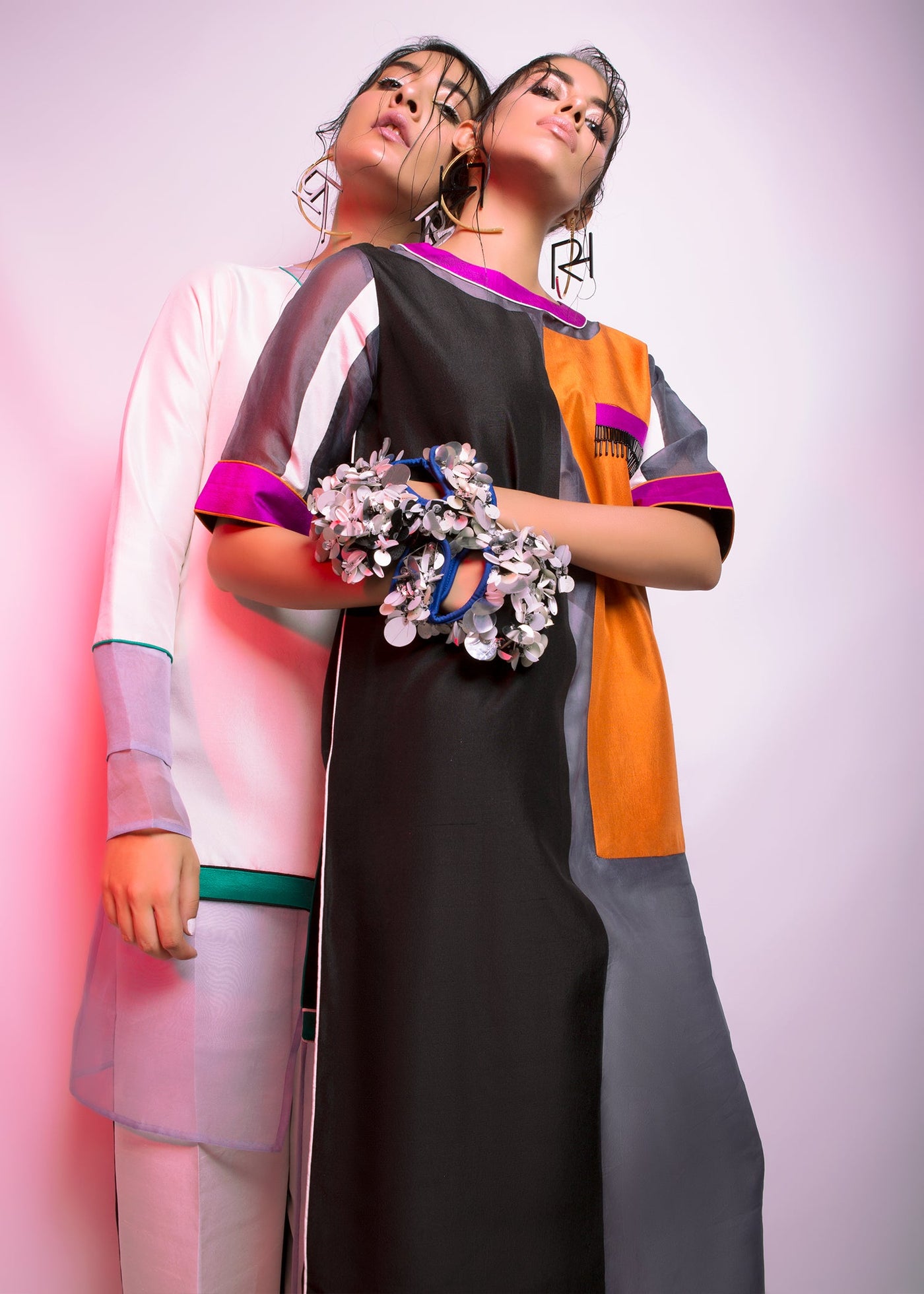 Embellished Silk Trousers ( As Shown)