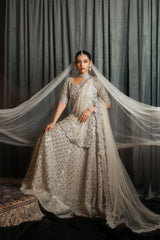 THE SILVER LEHNGA CHOLI ZC-001