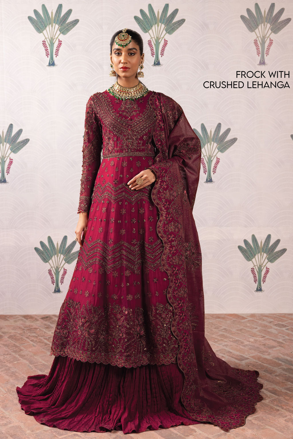 ISC-08 Manak (Frock With Crushed Lehnga)