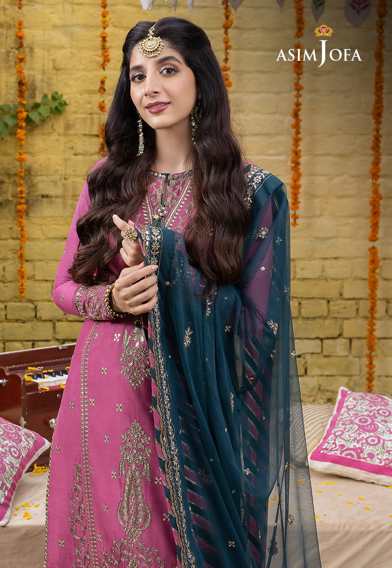 Ajab-19 Embroidered Cotton Silk 3 Pcs