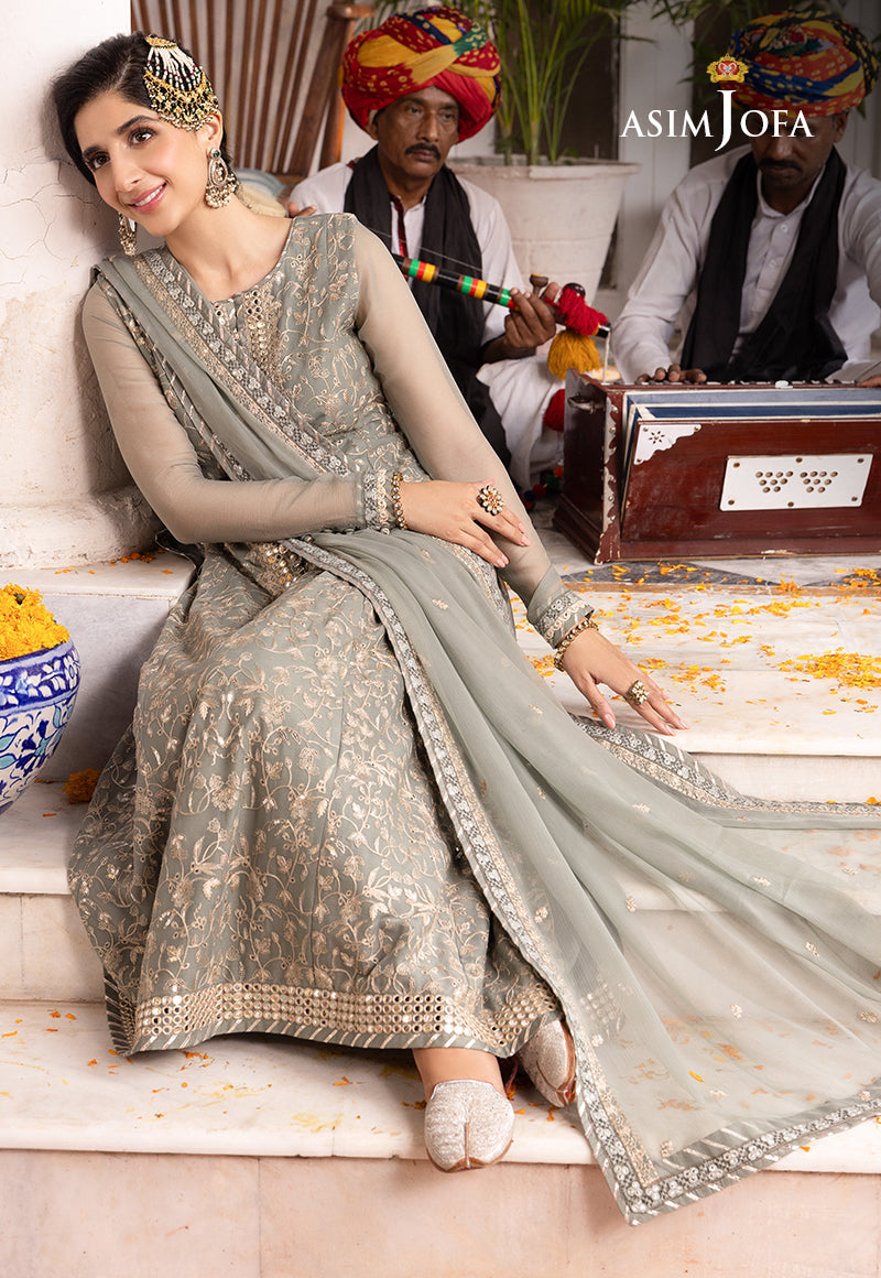 AJAB-15 EMBROIDERED CHIFFON 3 PCS