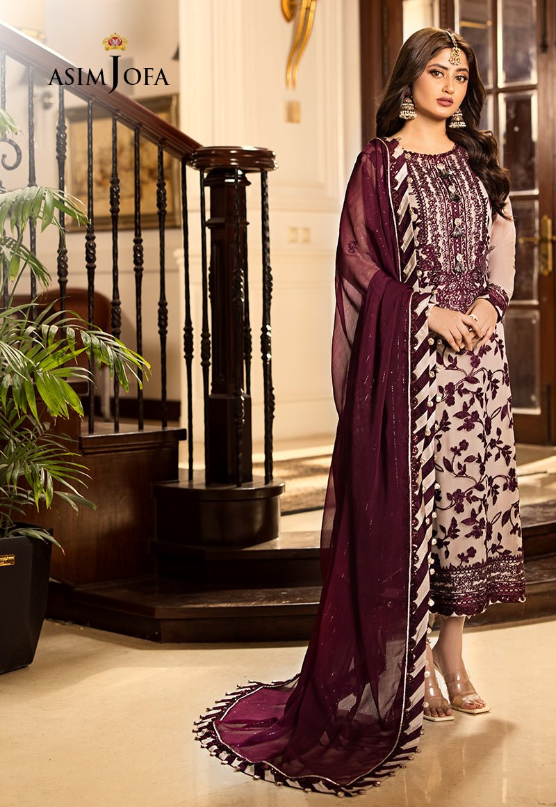 AJJMD-11 EMBROIDERED CHIFFON 3 PCS