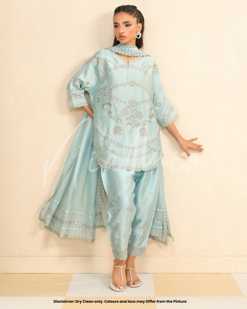 Blue Paradise Dupatta