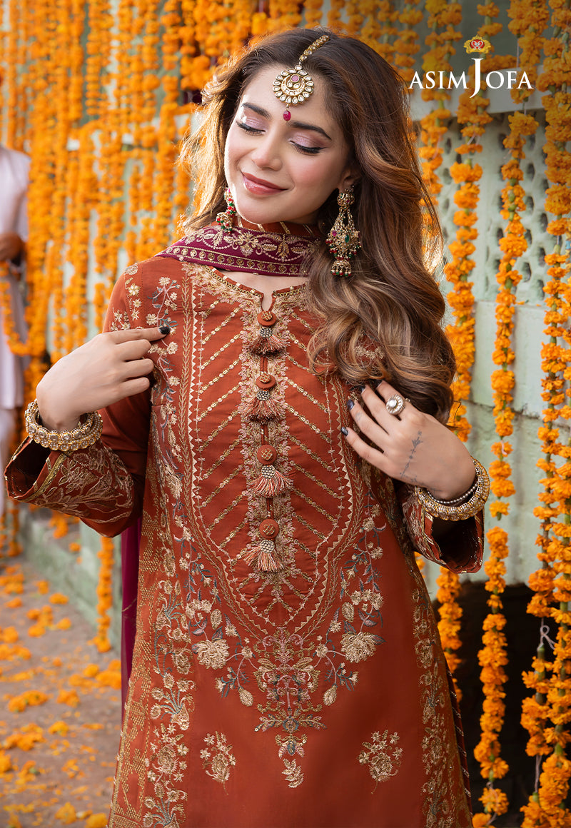AJAB-14 EMBROIDERED LAWN SILK 3 PCS