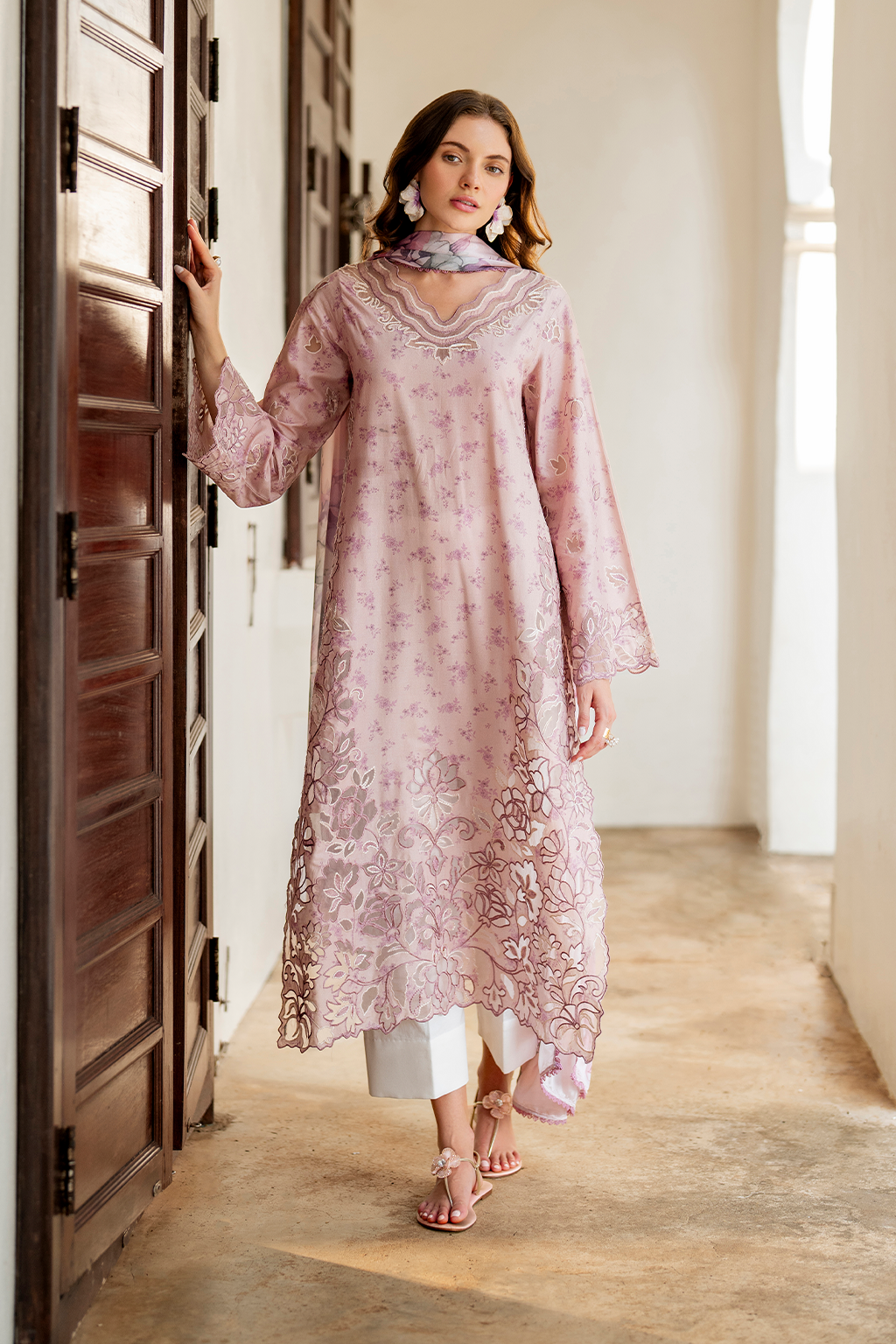 SS-05 Embroidered  Lawn