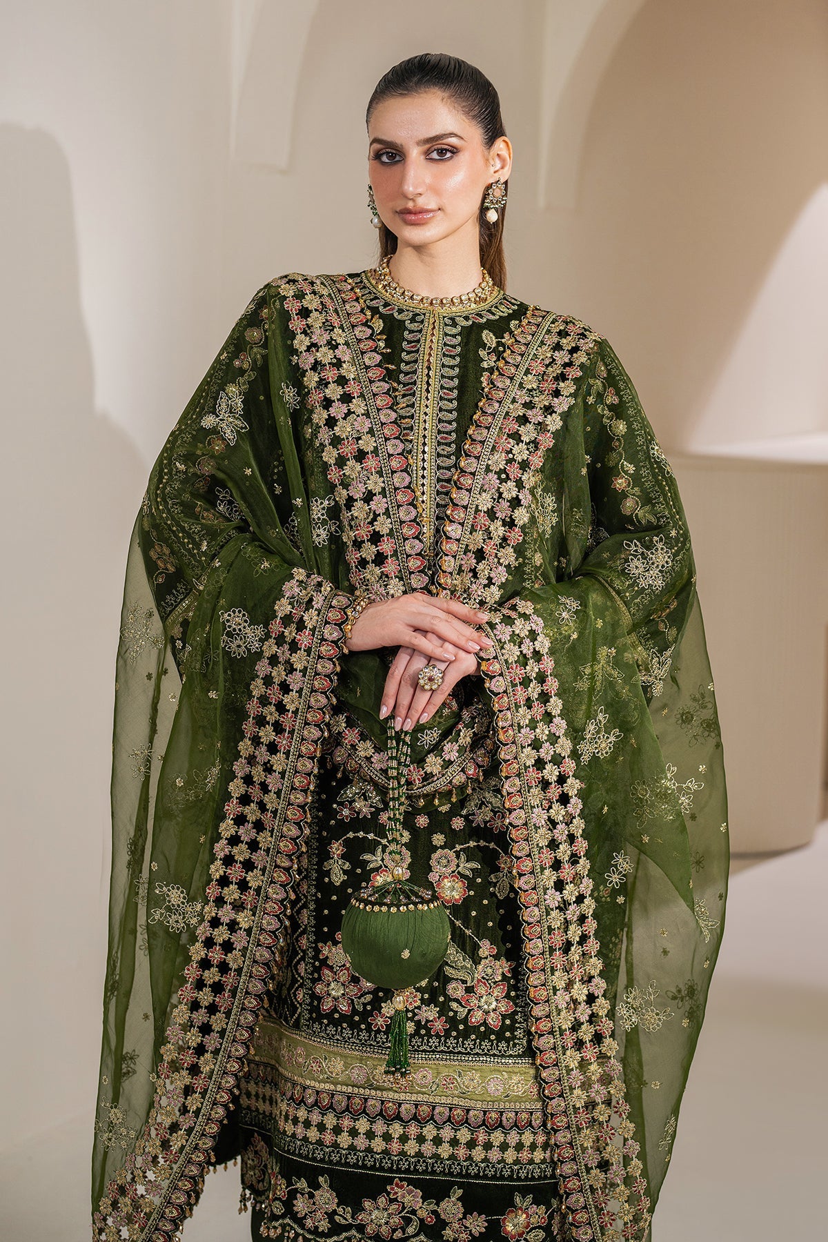 Embroidered Velvet UF-756 Style