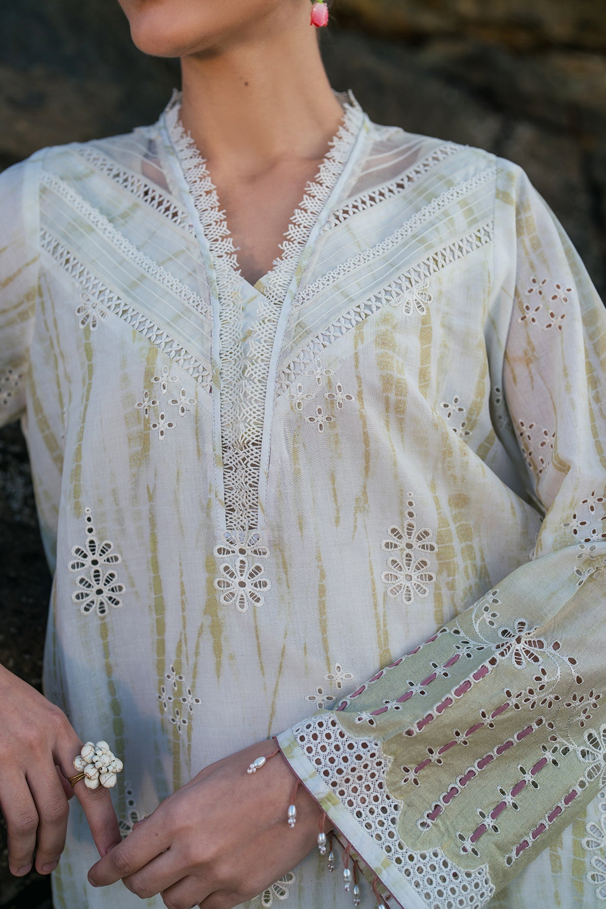 EMBROIDERED PRINTED LAWN SF-4132