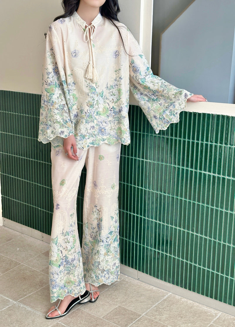 Phuket Embroidered Detail Suit