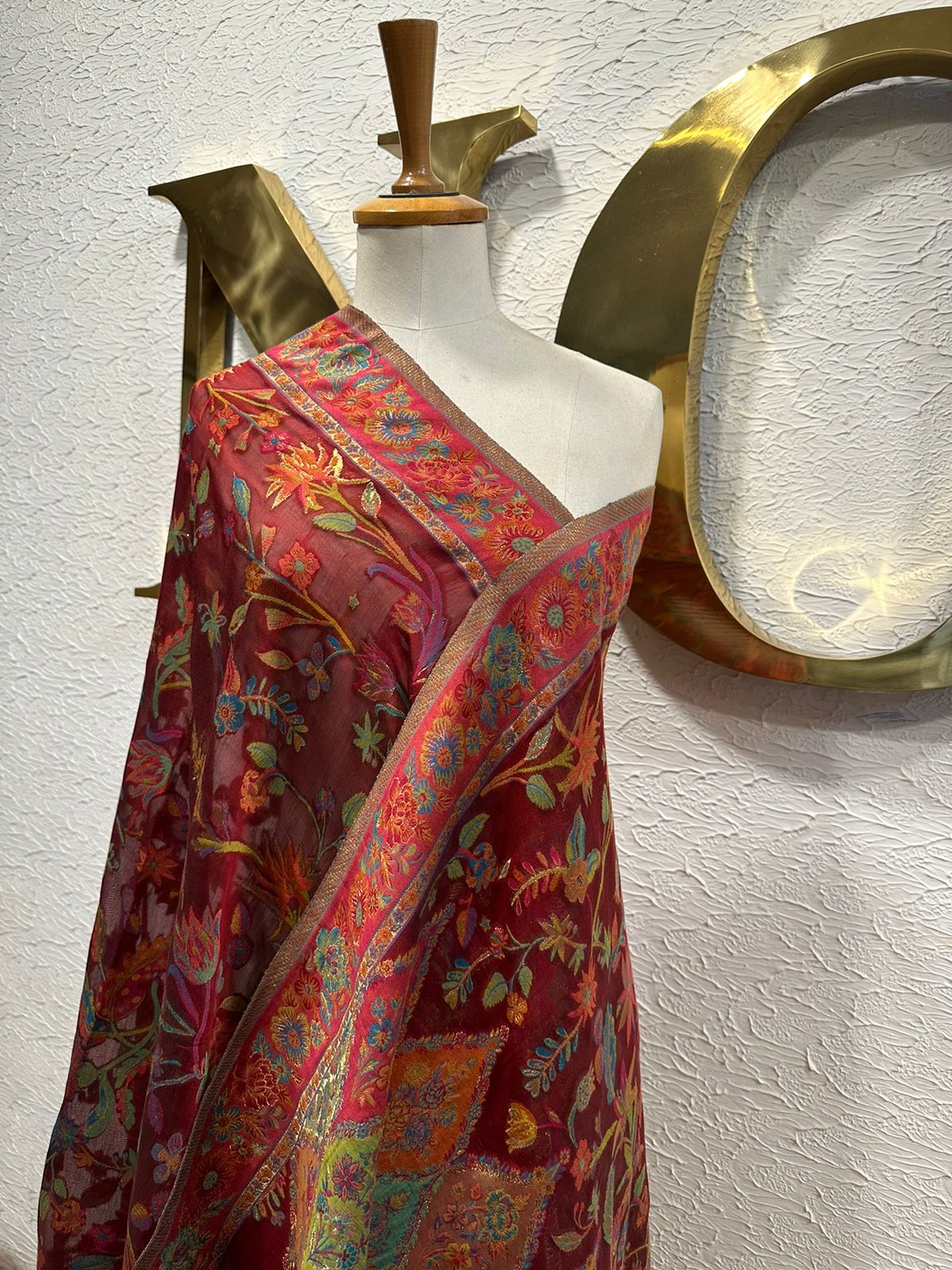 Maroon Paisley