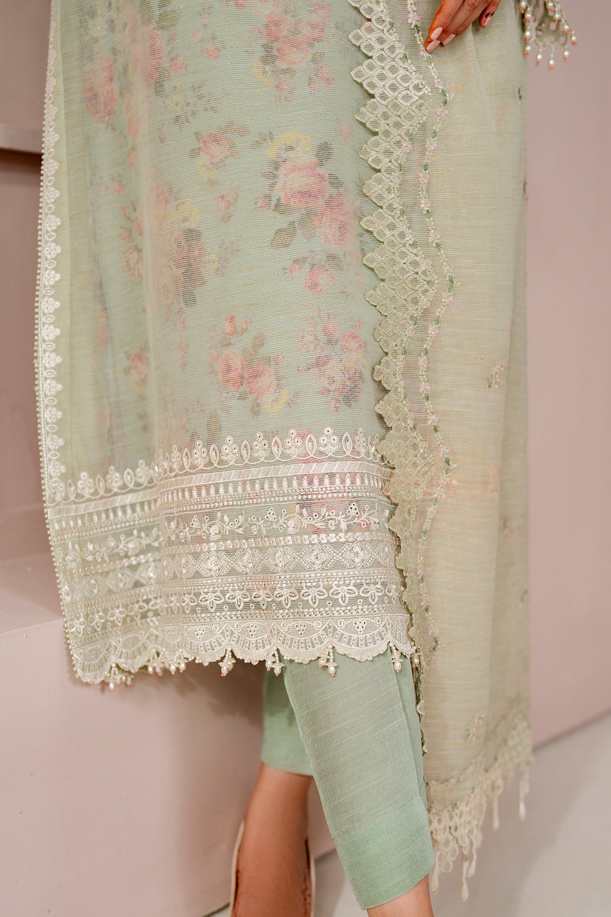 EMBROIDERED COTTON PATTI SF-4188