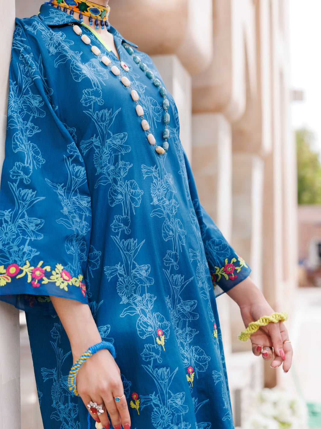 Teal Lawn Tunic - AL-LK-968