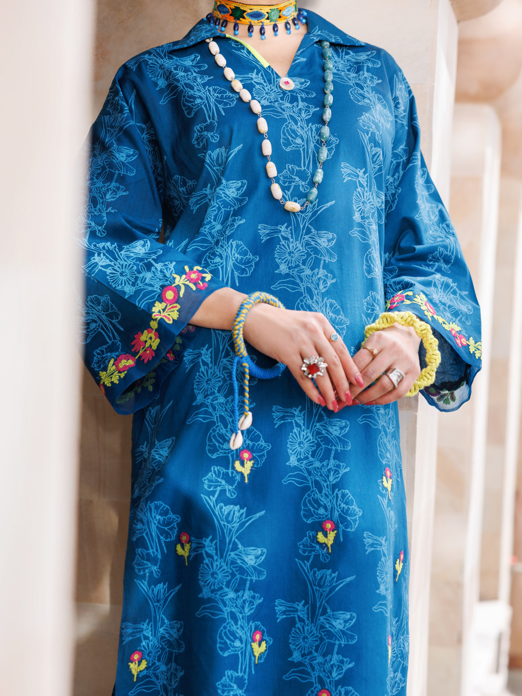 Teal Lawn Tunic - AL-LK-968