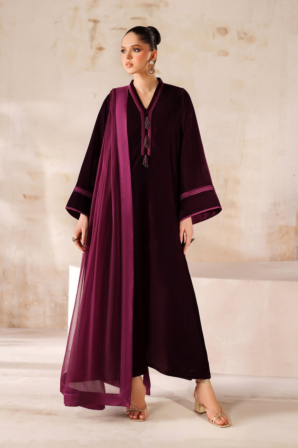 PLAIN CHIFFON DUPATTA 93