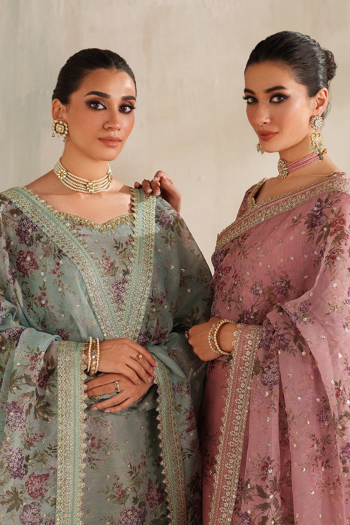 EMBROIDERED COTTON NET SF-4373