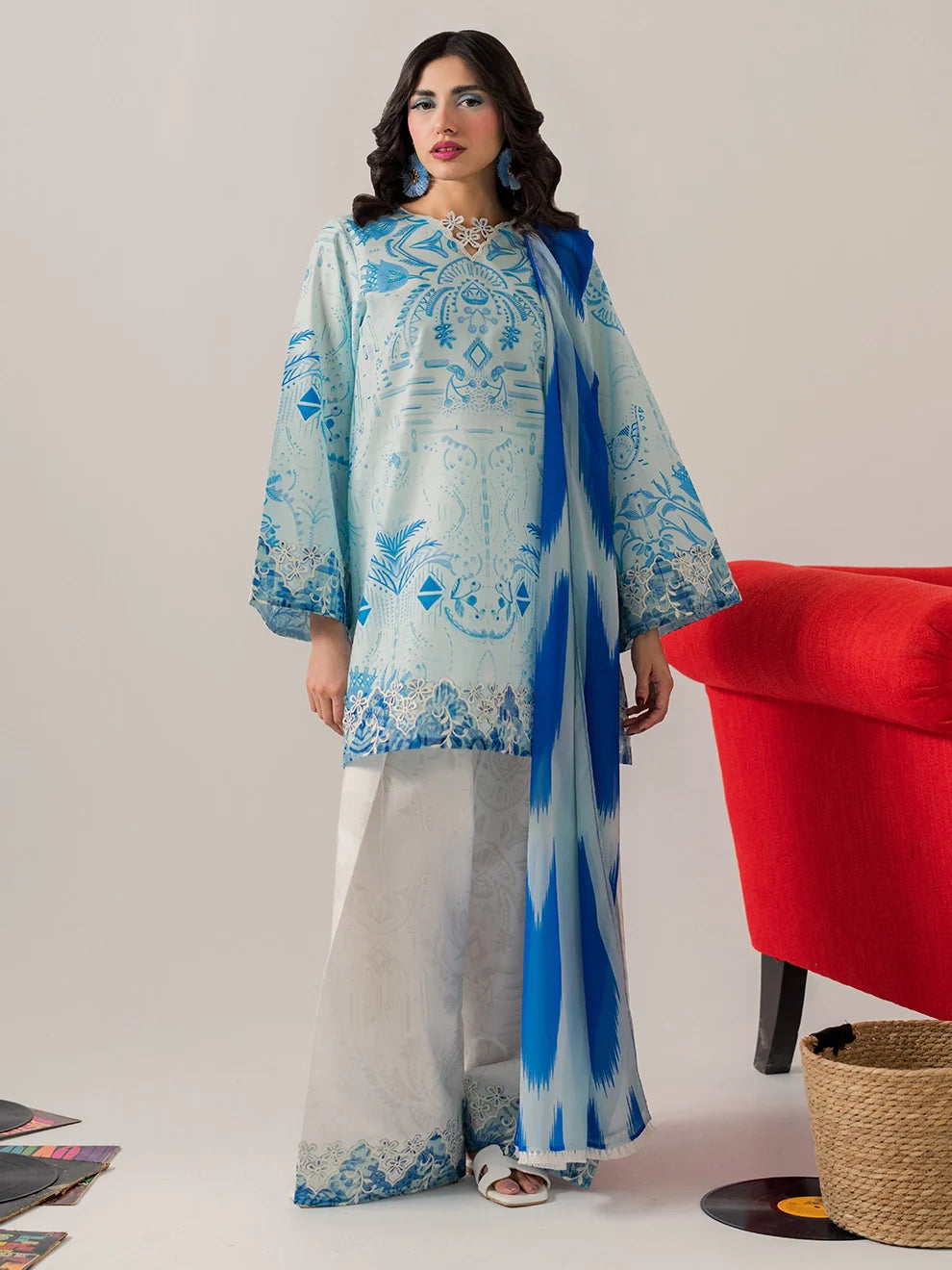 Meadow - 3Pc Printkari Suit