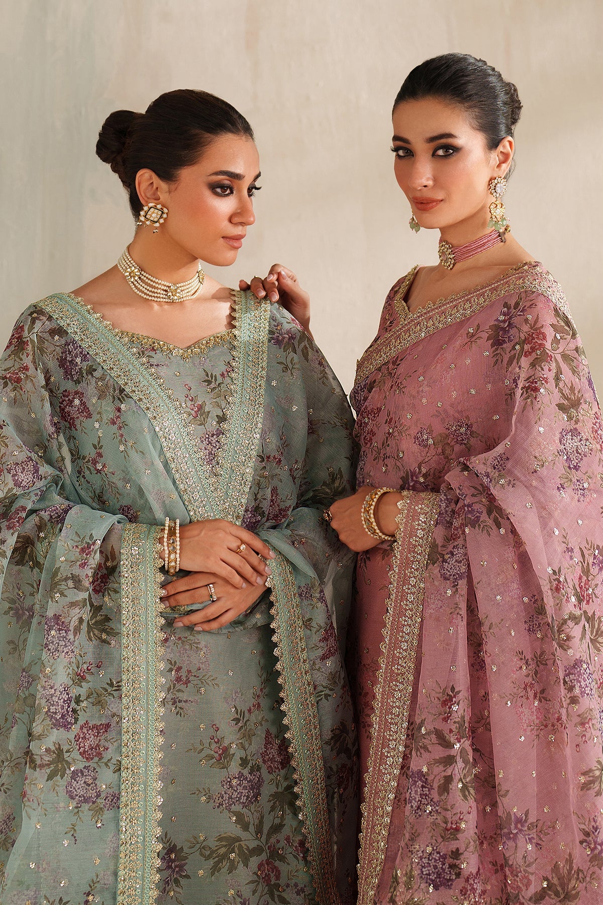 EMBROIDERED COTTON NET UF-4373