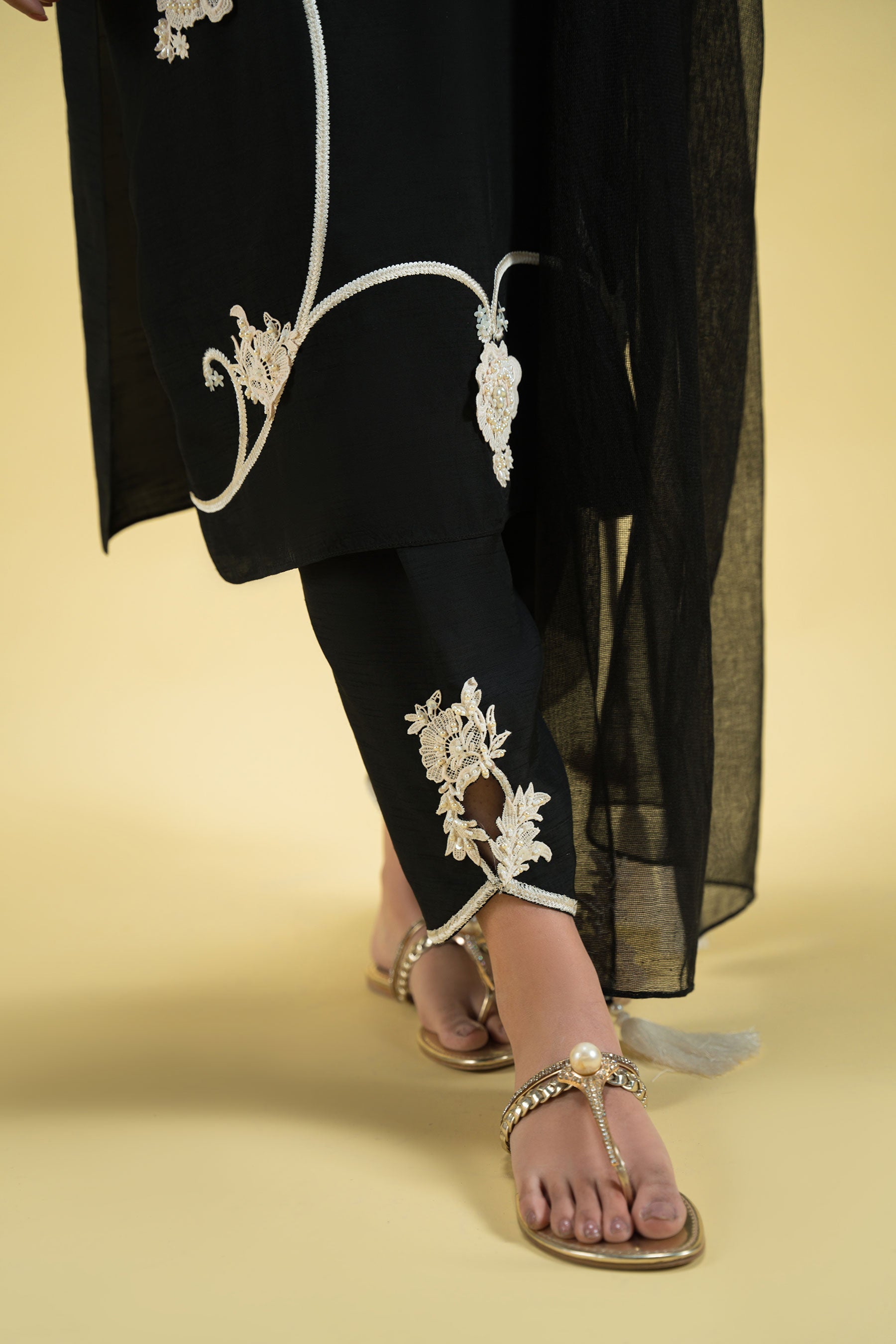 Black Kurta Shalwar Set (D-11-B)