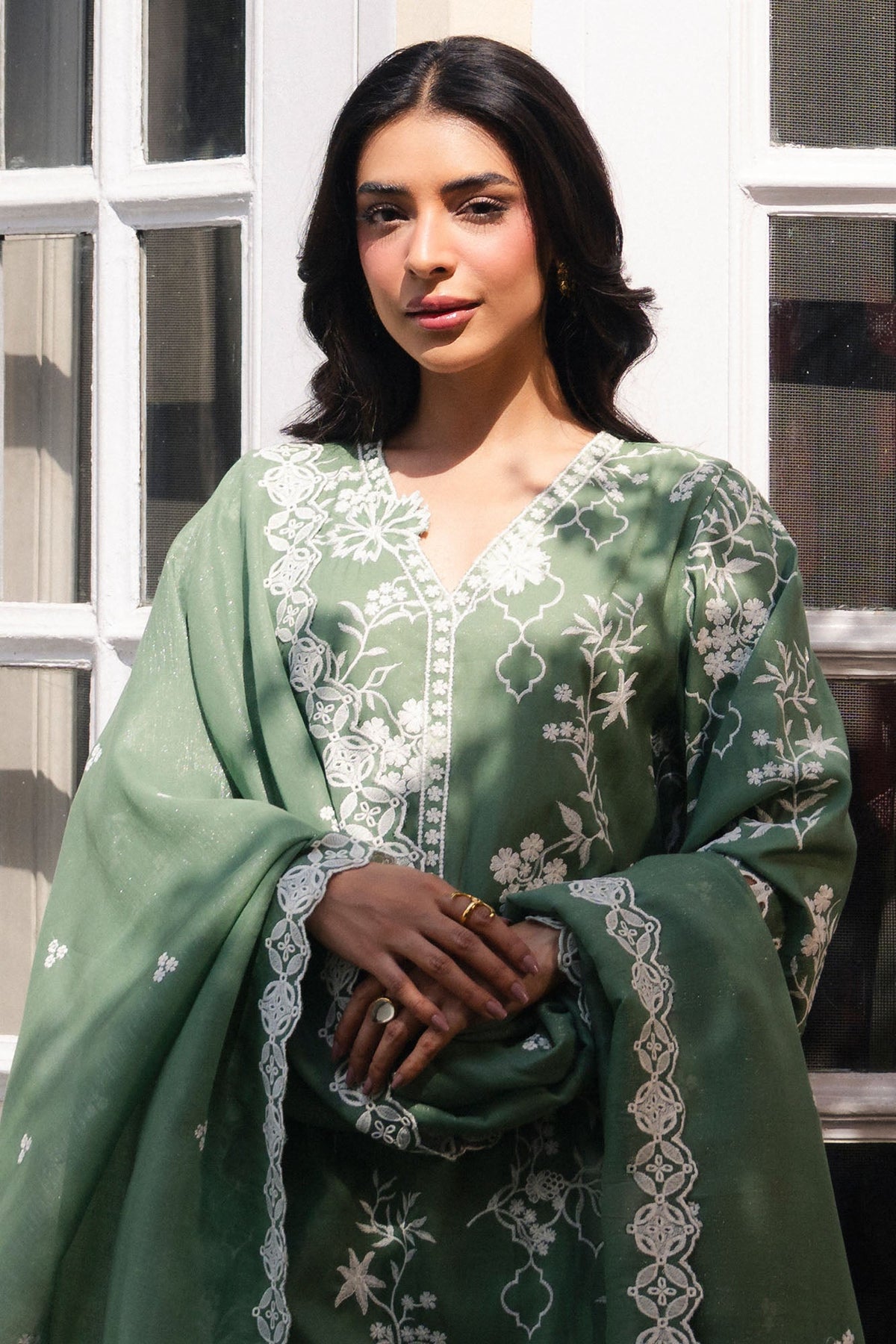 MOSS LUXE-2PC (SHIRT & DUPATTA)