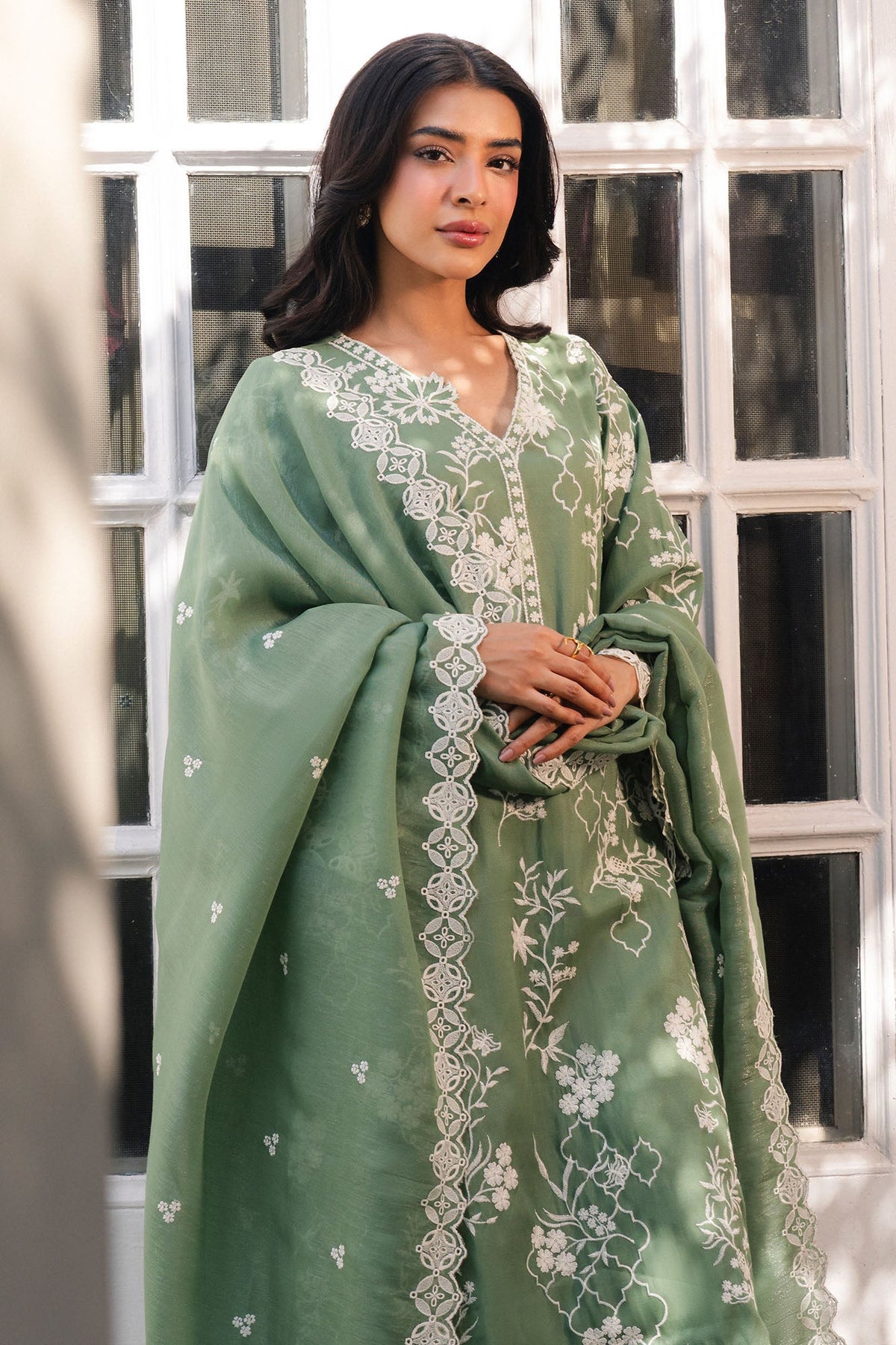 MOSS LUXE-2PC (SHIRT & DUPATTA)