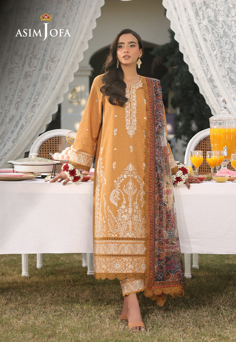 AJUBUD-04 Embroidered Jacquard Stitched 3 PCS