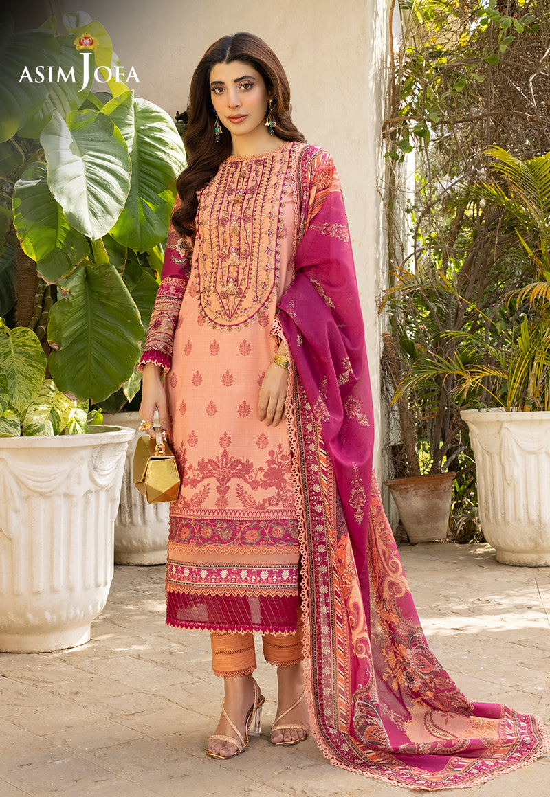 AJS-23 EMBROIDERED LAWN 2 PCS