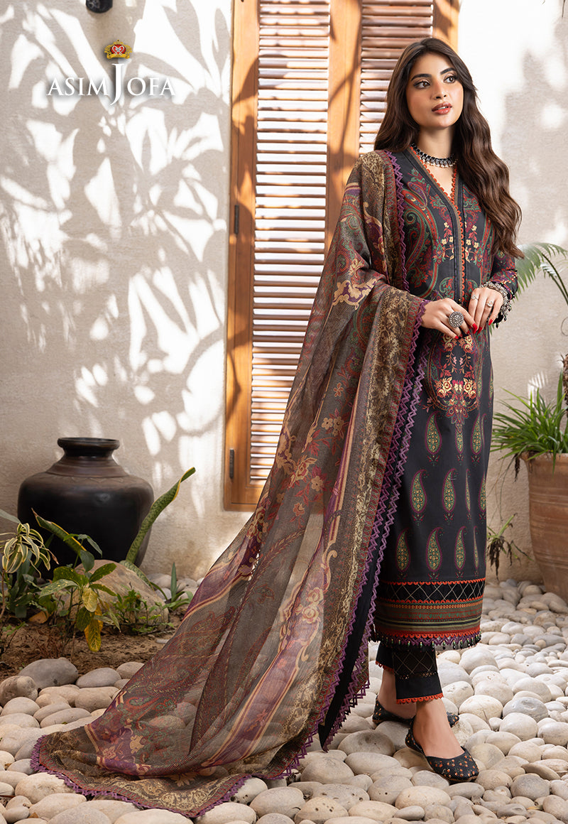AJRW-27 DESIGNERS STITCHED PREMIUM WINTER COTTON 3 PCS