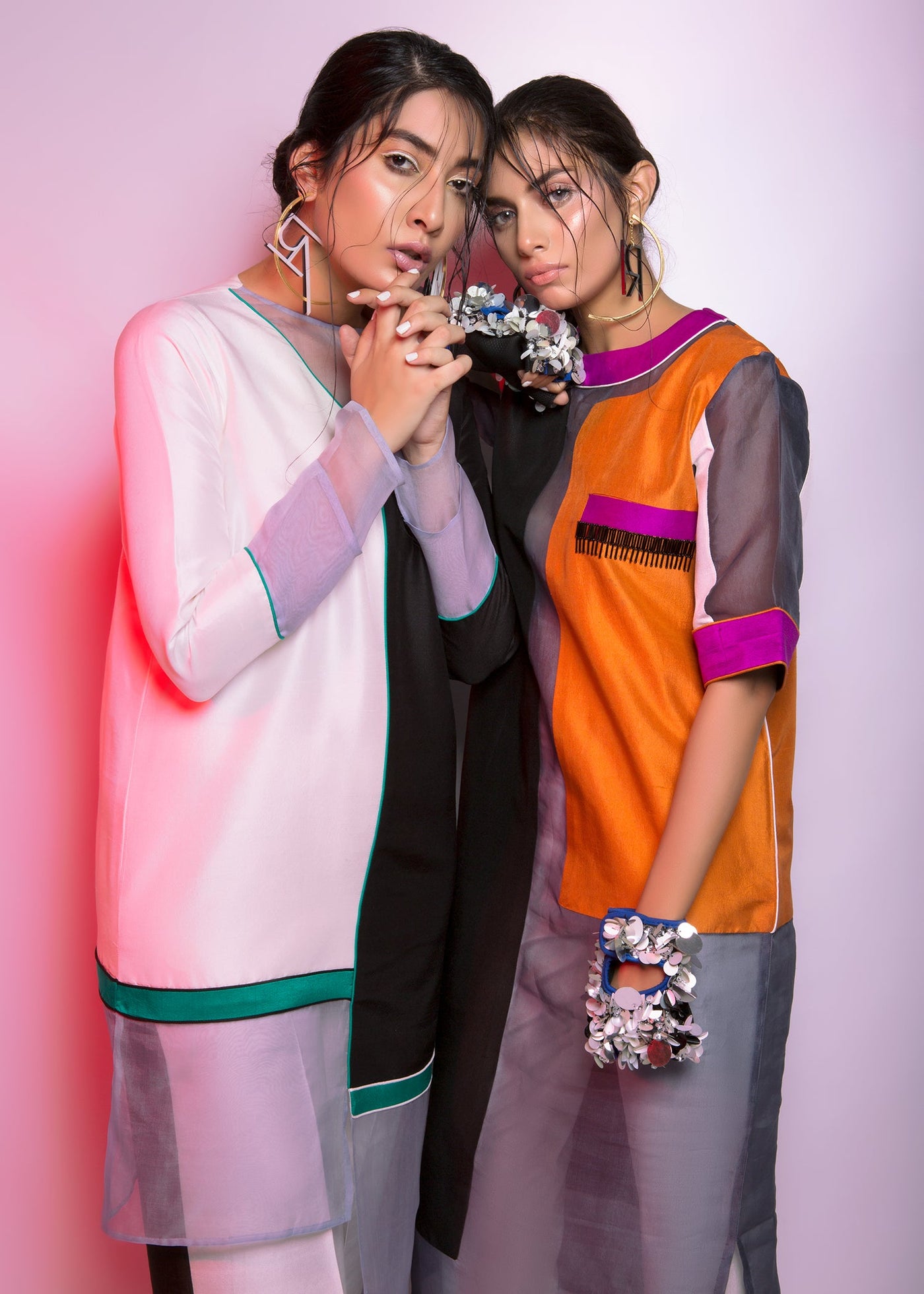 Embellished Silk Trousers ( As Shown)