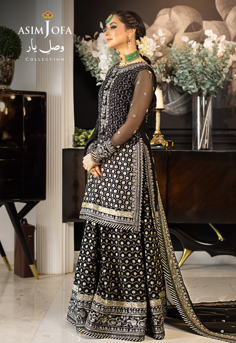 Ajso-286 Unstitched 3 Pcs Shirt Dupatta Trouser