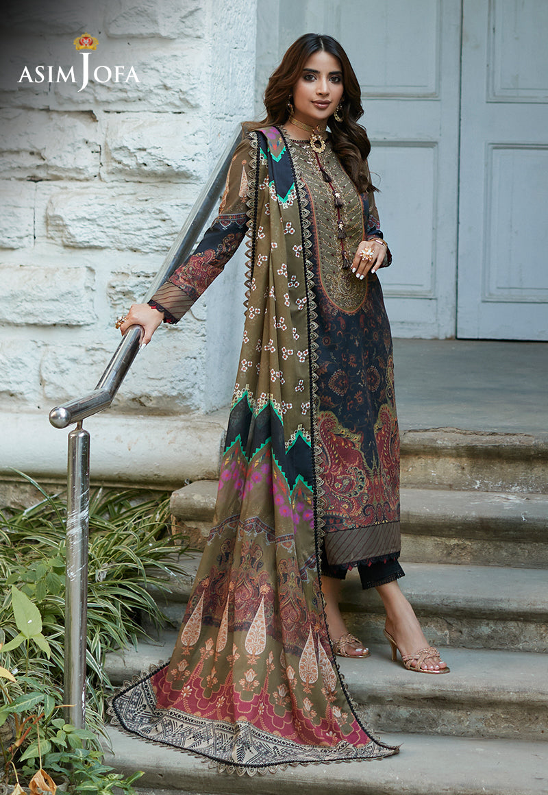 AJS-22 EMBROIDERED LAWN 2 PCS