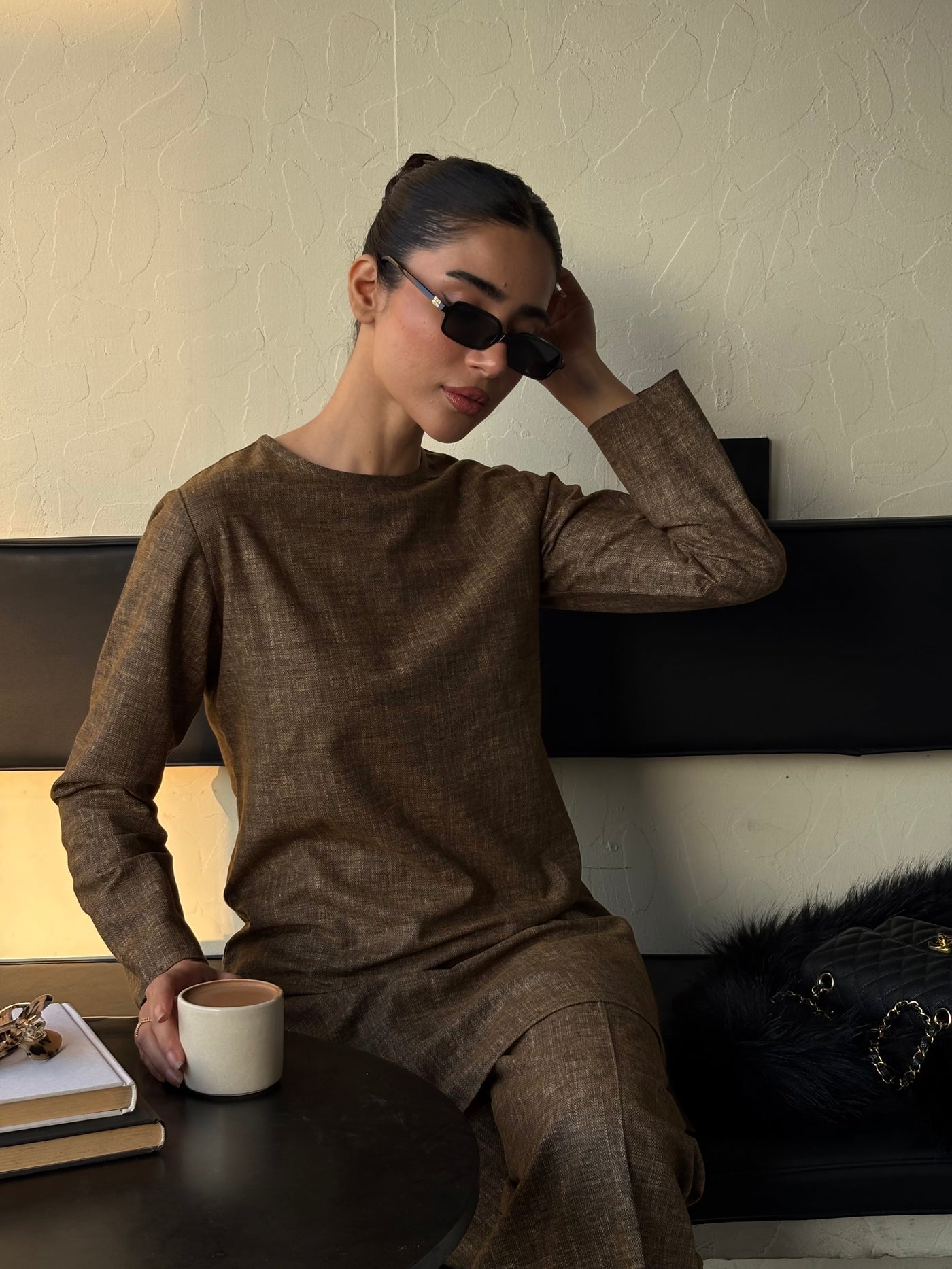 Deep Heathered Brown G-Suit