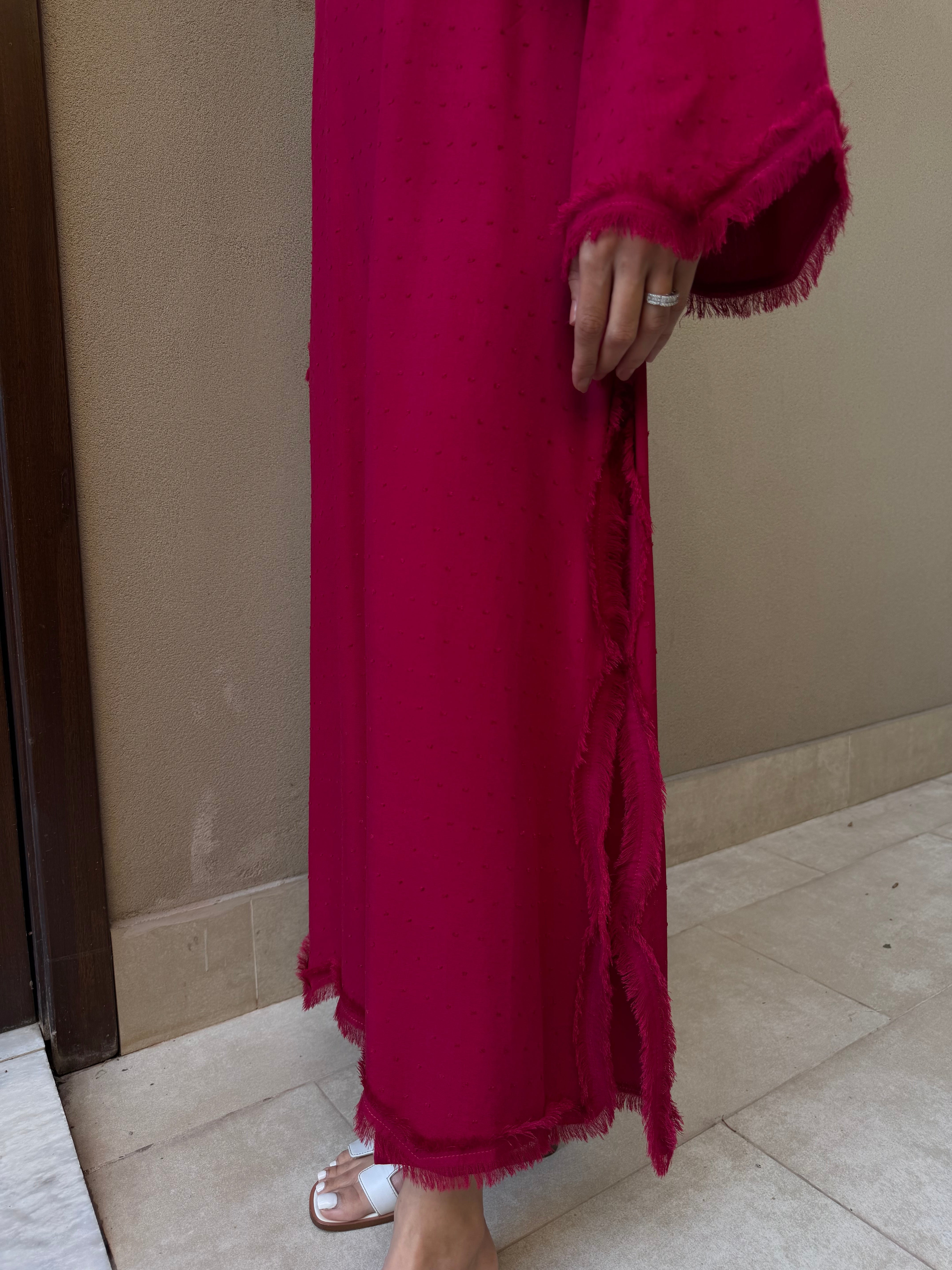 Berry Red Swiss Voile Sable Set