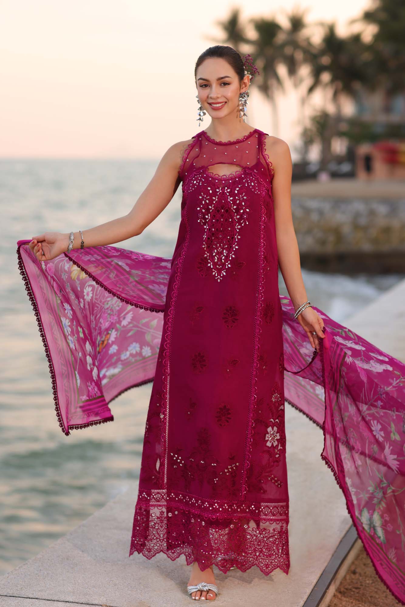 3 Piece Embroidered Masoori Suit