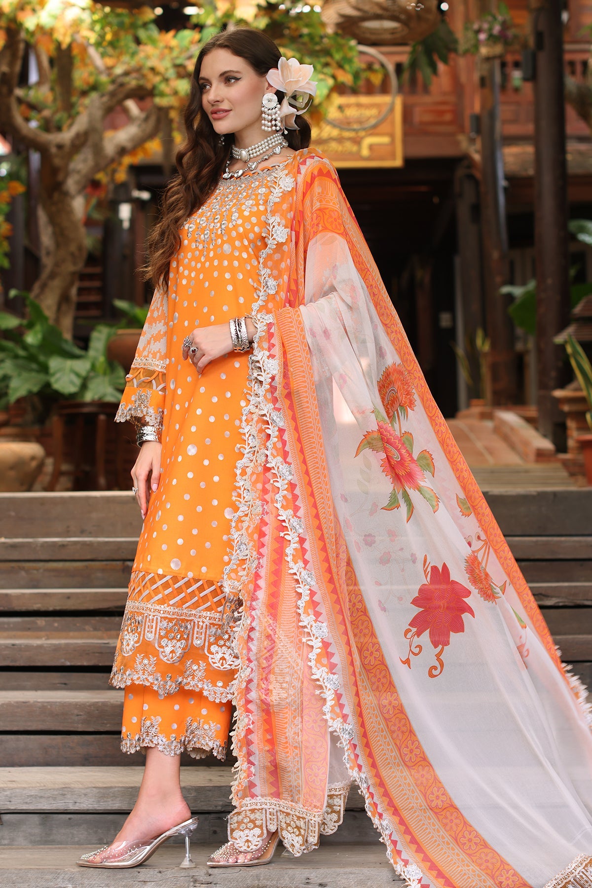 3-PC Unstitched Embroidered Lawn Collection AN5-14