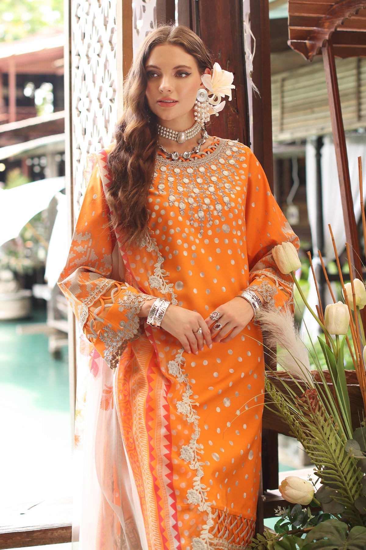 3-PC Unstitched Embroidered Lawn Collection AN5-14